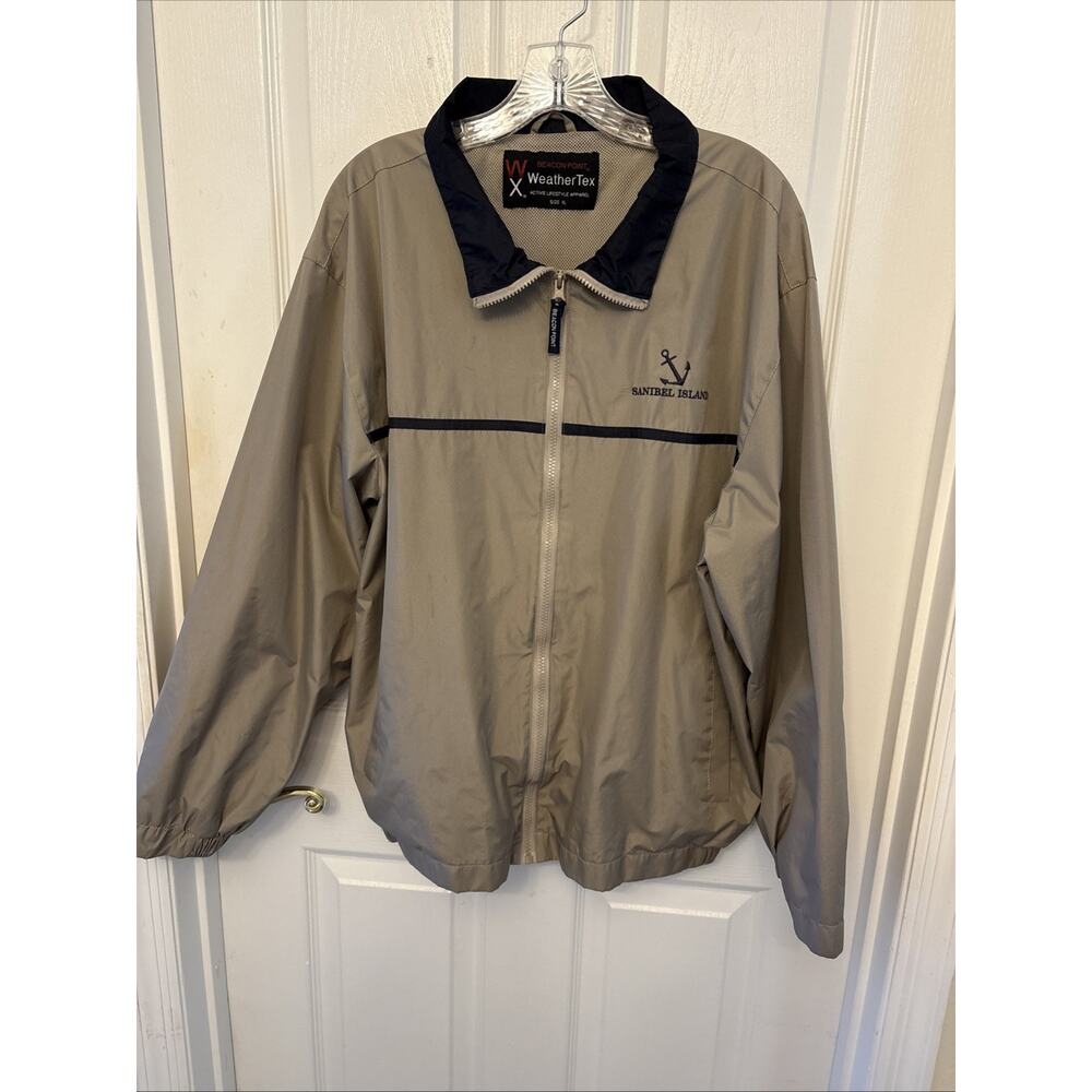 WeatherTech Beacon point  Men’s Jacket Sanibel Island. Zip, Pockets, No Hood